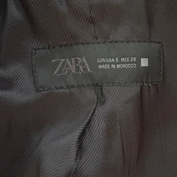 Zara Women's Classic Beige Pea Coat - Picture 5 of 5